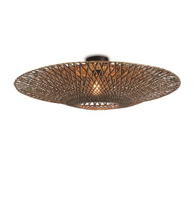 Ceiling lamp Bali dia.87x20cm blacknatural, L.1