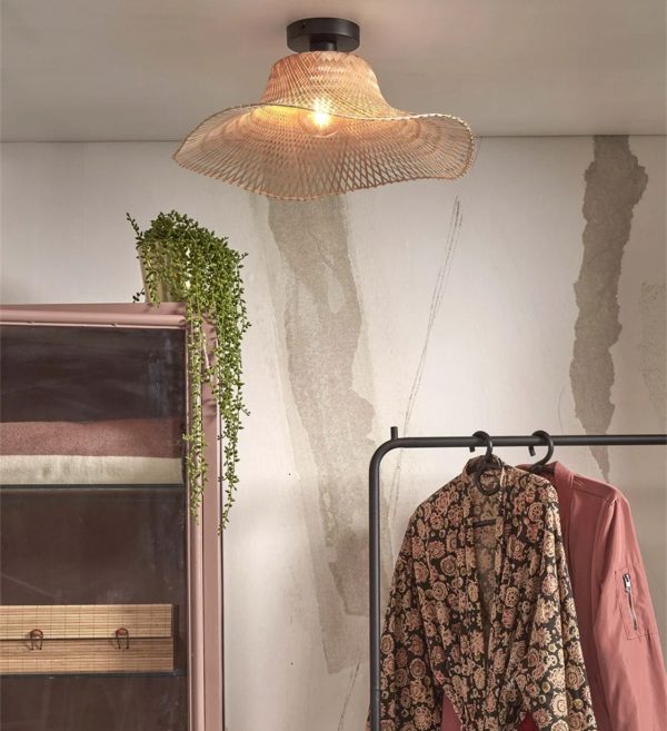 Ceiling lamp Ibiza wavy S, nat