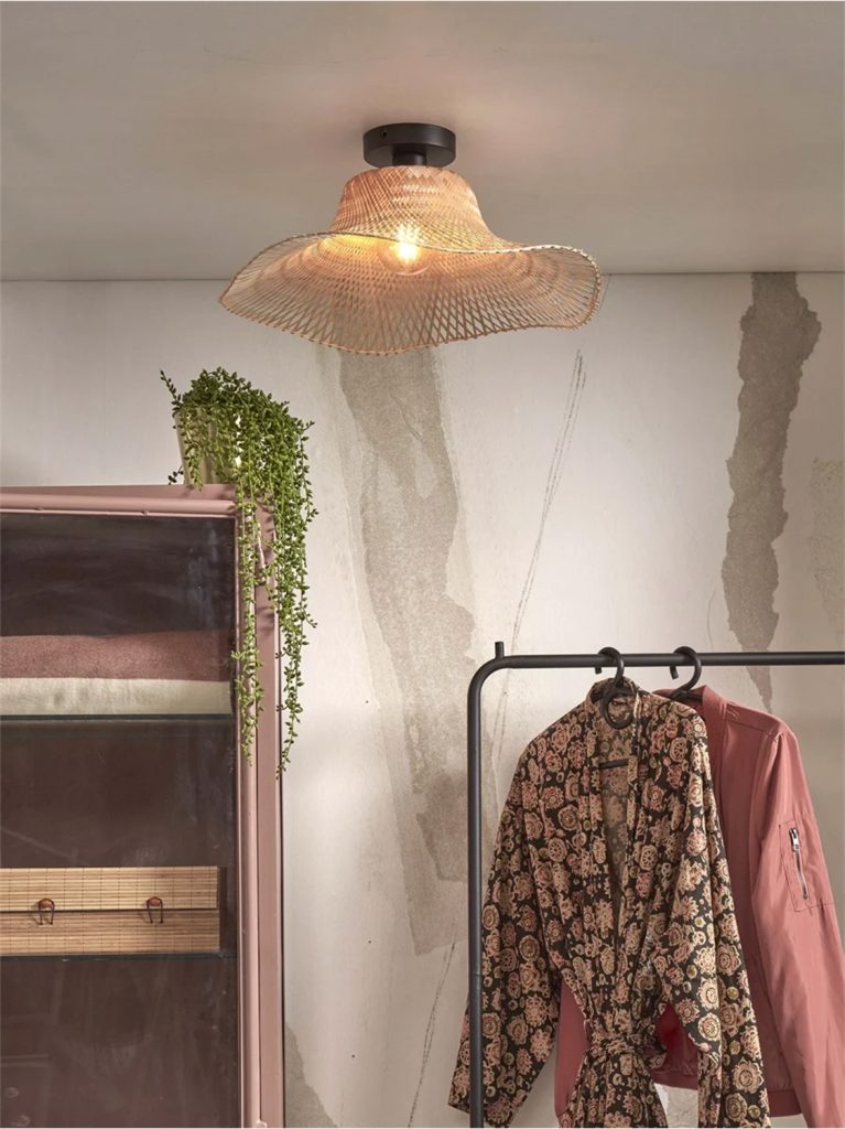 Ceiling lamp Ibiza wavy S, nat