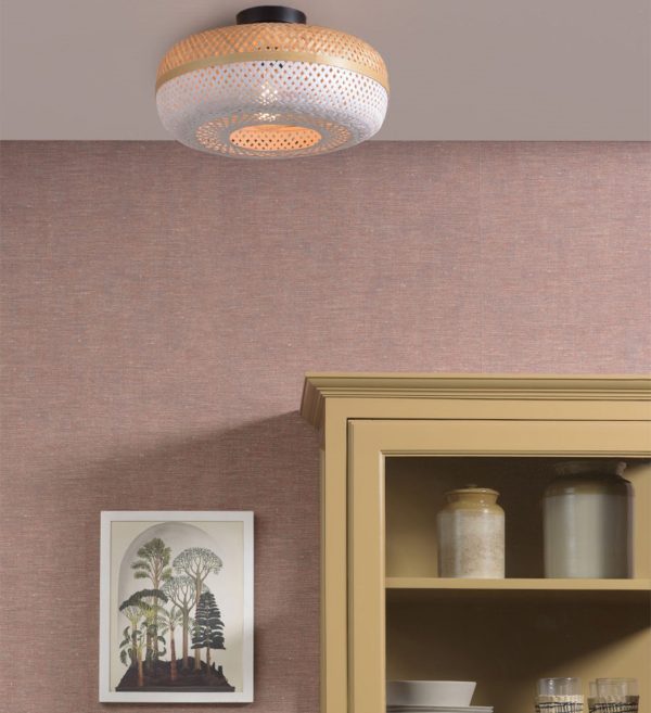 Ceiling lamp Palawan 40x15cm, nat.white
