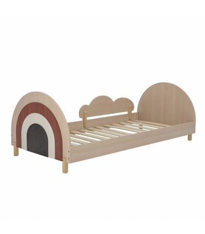 Charli Bed, Brown, MDF