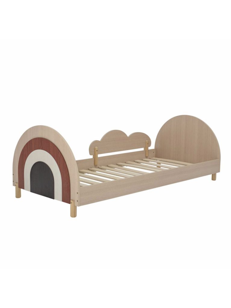 Charli Bed, Brown, MDF