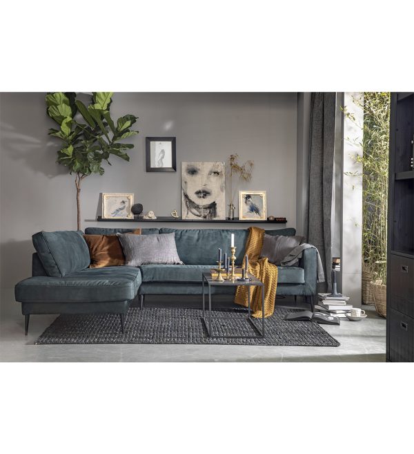 Crew corner sofa left petrol 1