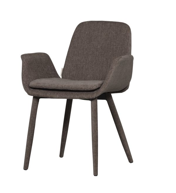 Curve dining chair brown
