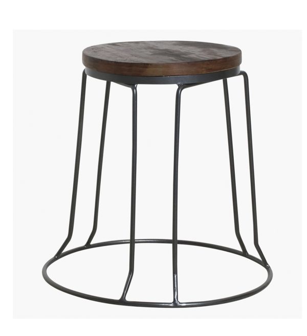 Factory iron stool stackable