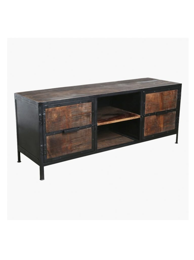 Factory tv console with iron