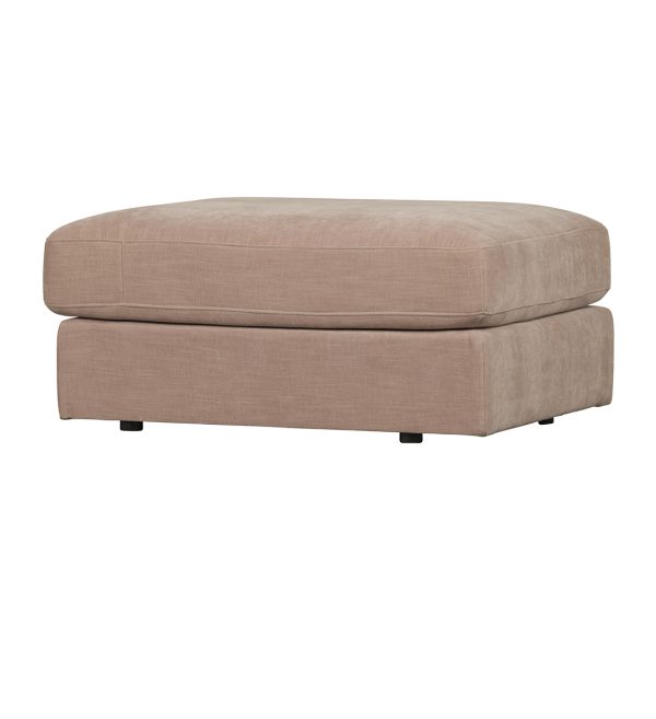 Family stool woven fabric pink