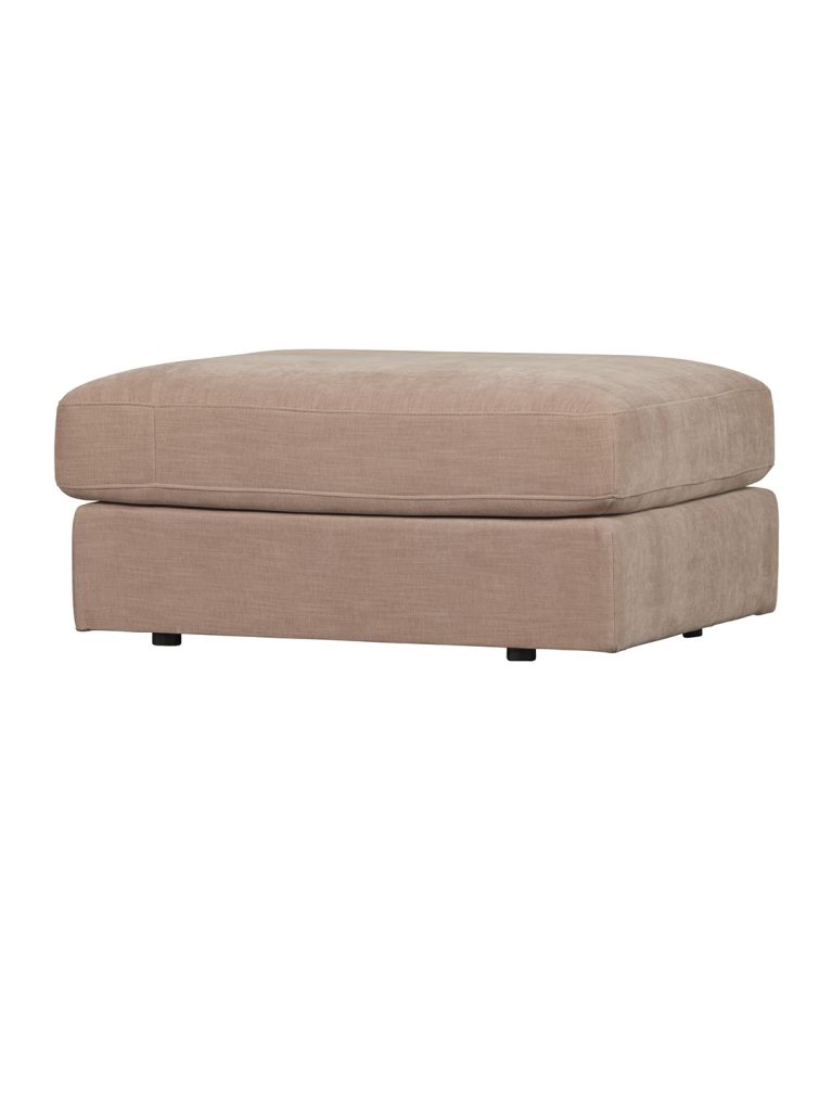 Family stool woven fabric pink