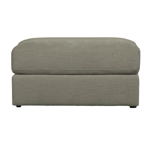 Family stool woven fabric warm grey 2