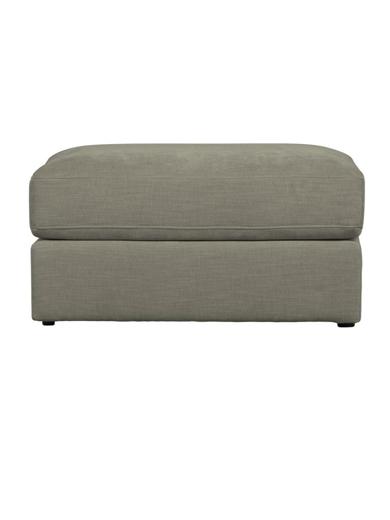 Family stool woven fabric warm grey 2