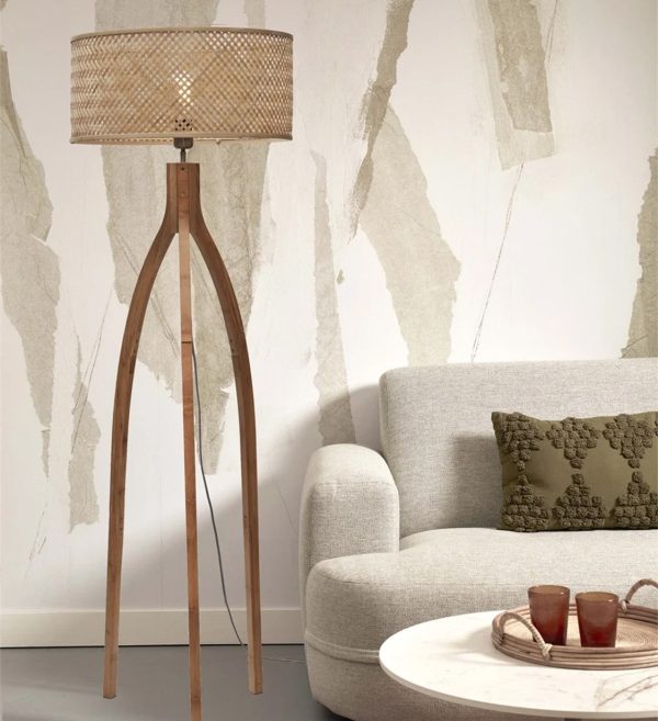 Floor lamp Java 3 legs nat50x22, nat.2