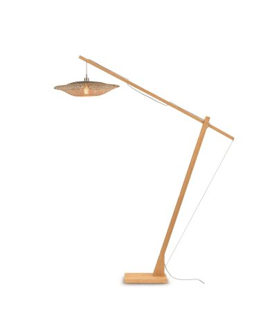 Floor lamp Kalimantan h.207cmshade horiz.60x15cm natbl.1