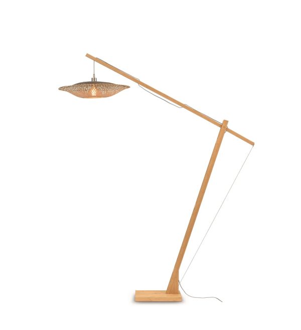 Floor lamp Kalimantan h.207cmshade horiz.60x15cm natbl.1