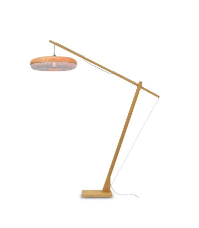 Floor lamp Palawan h.207cmshade 60x15cm natwh.1