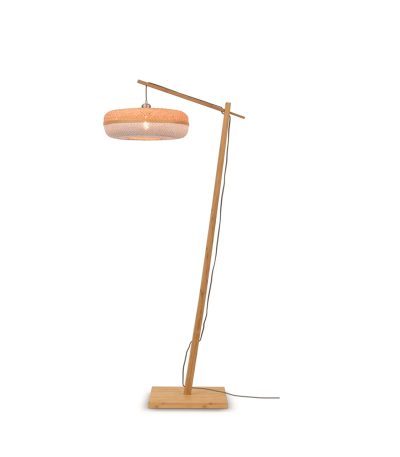 Floor lamp Palawan nat. h.176cmshade 40x15cm natwh.1