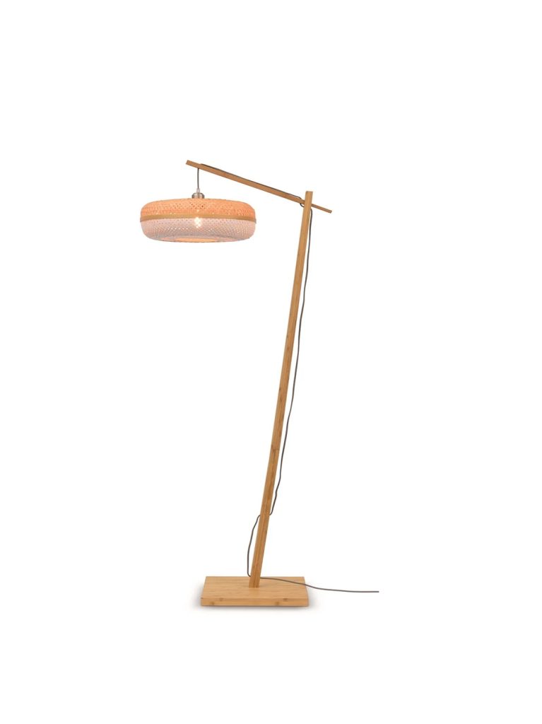 Floor lamp Palawan nat. h.176cmshade 40x15cm natwh.1