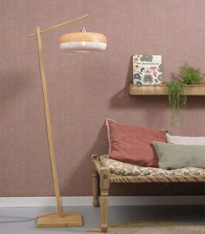 Floor lamp Palawan nat. h.176cmshade 40x15cm natwh.2