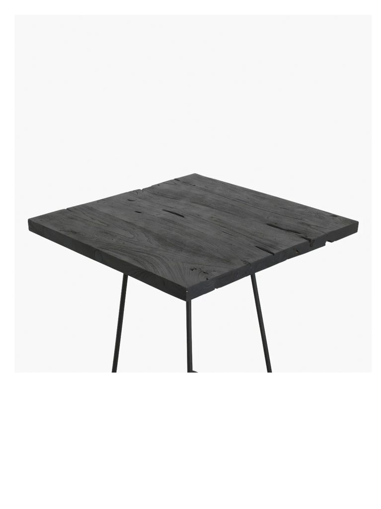 Loft table top black 70x70 cm