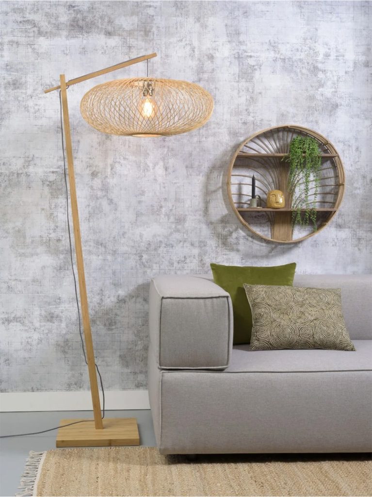 PODNA LAMPA Cango nat. h.176cmshade 60x25cm