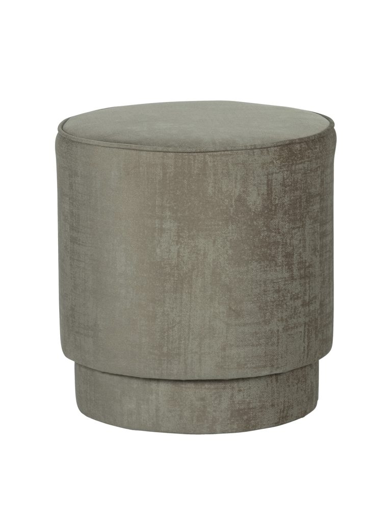 Pearl pouf clouded velvet champagne