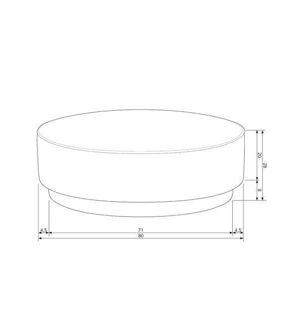 Pearl xl pouf clouded velvet champagne 1