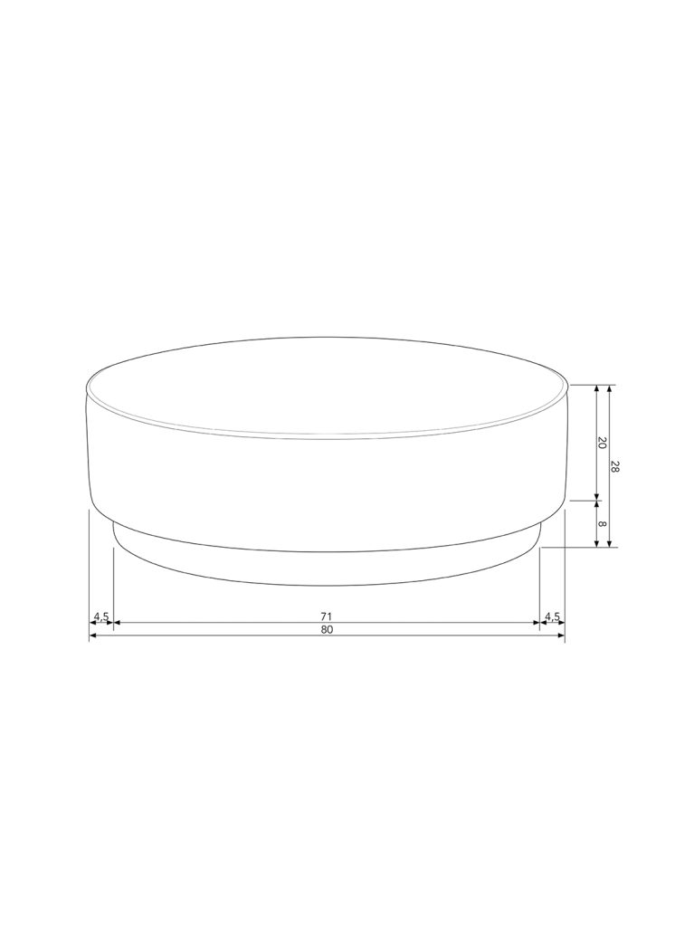 Pearl xl pouf clouded velvet champagne 1