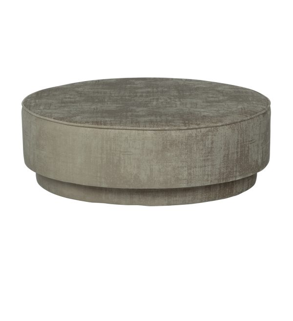 Pearl xl pouf clouded velvet champagne