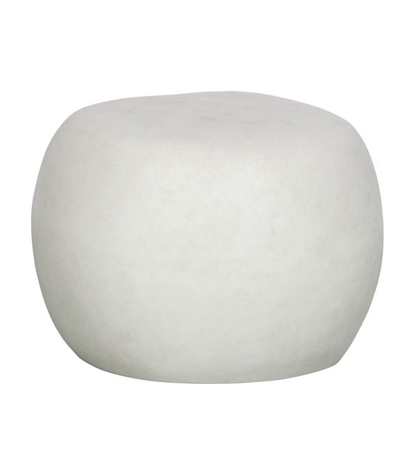 Pebble coffee table white 35xø50