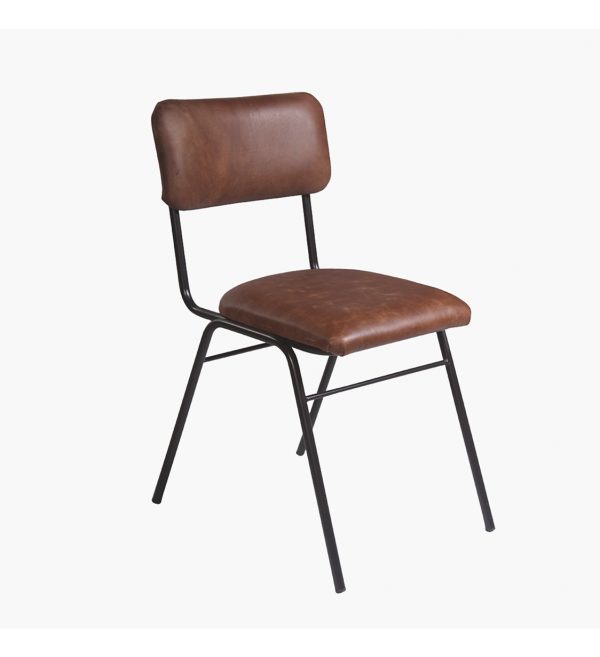 STOLICA Plain leather vintage camel