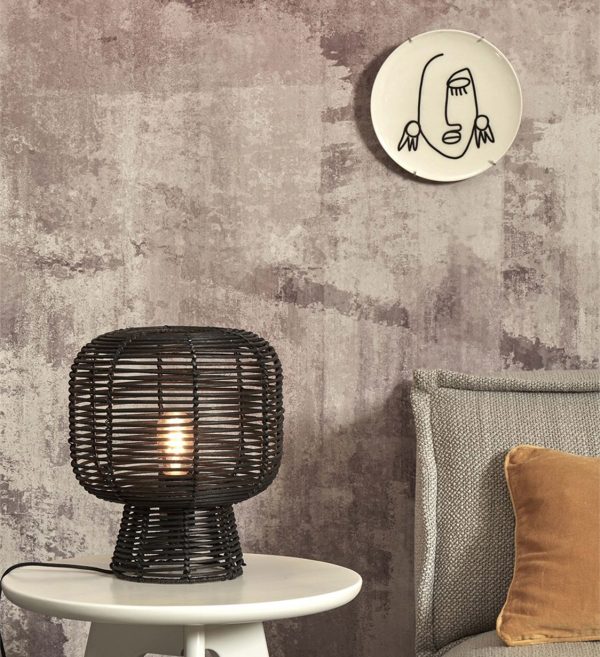 STOLNA LAMPA Tanami h.30cm, black