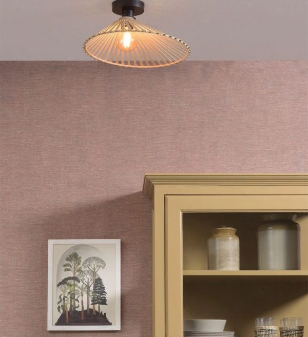 STROPNA LAMPA Bromo asymm. dia.40x11cm natural, S