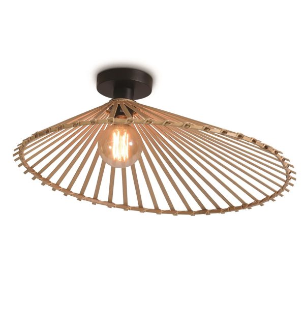 STROPNA LAMPA Bromo asymm. dia.60x13cm natural,L