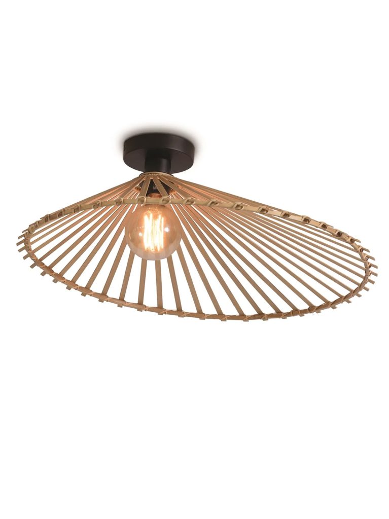 STROPNA LAMPA Bromo asymm. dia.60x13cm natural,L