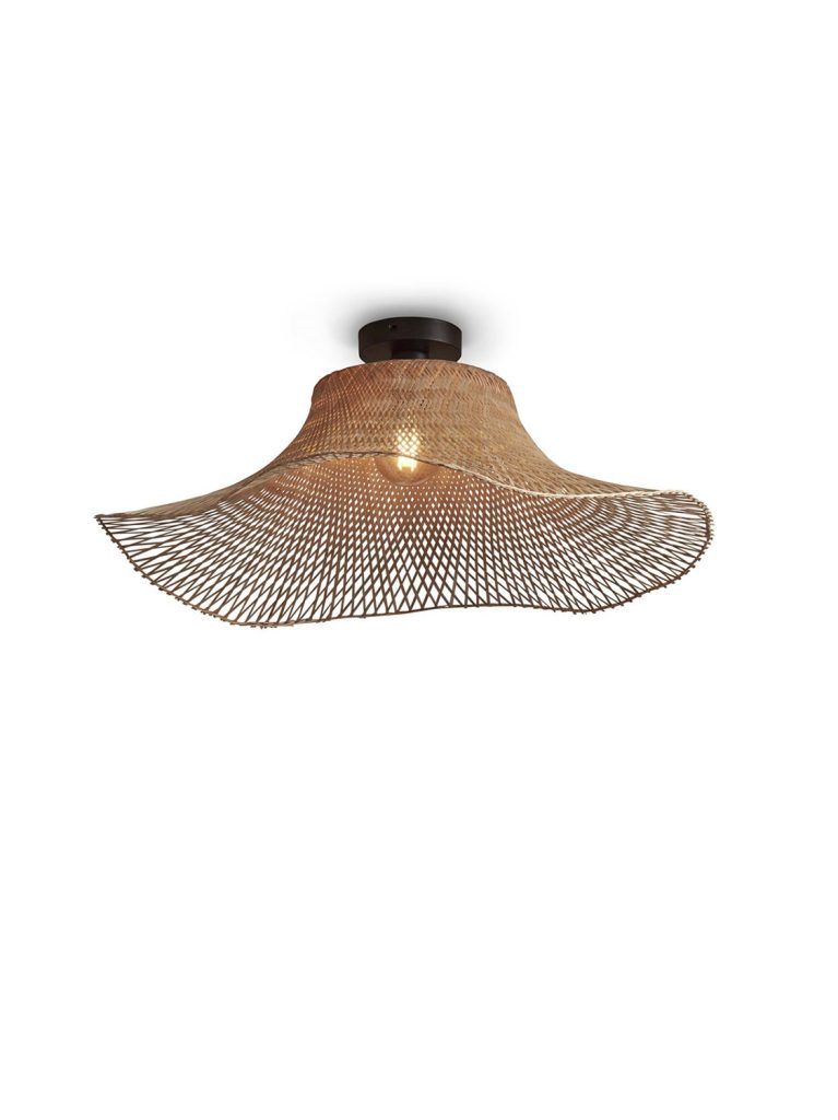 STROPNA LAMPA Ibiza wavy L,nat.1