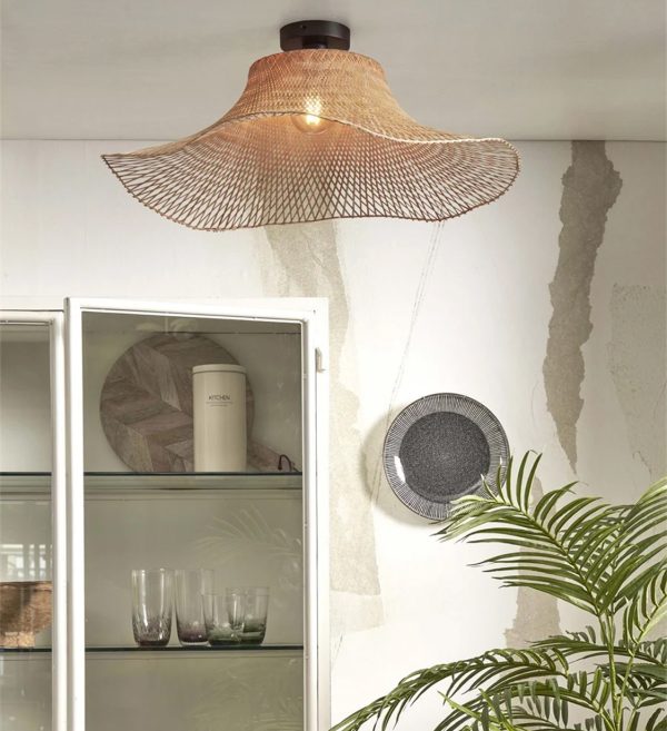 STROPNA LAMPA Ibiza wavy L,nat.2