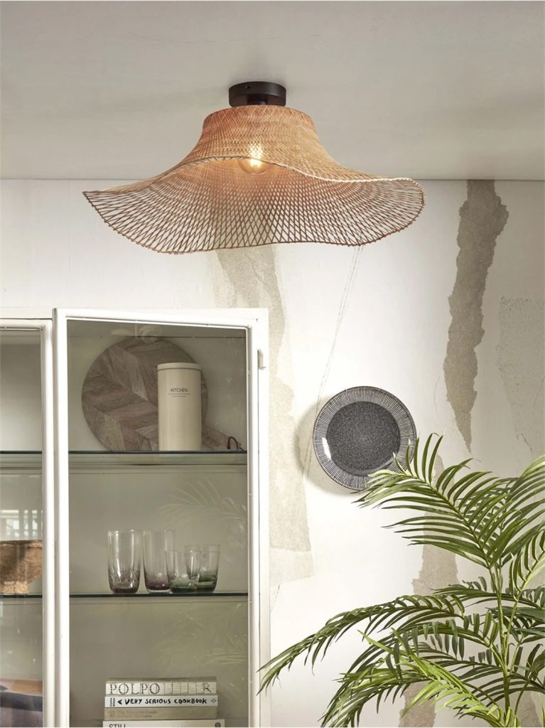 STROPNA LAMPA Ibiza wavy L,nat.2