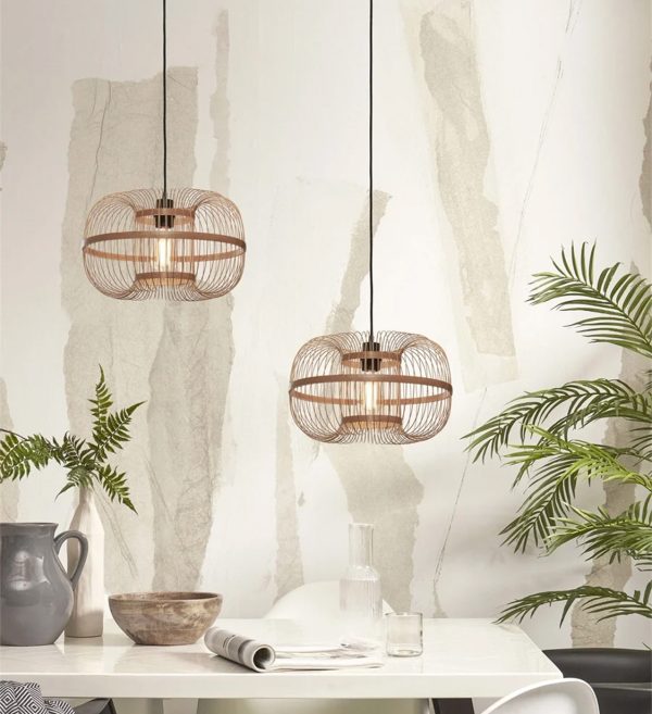 STROPNA VISEĆA LAMPA Hokkaido S 25cm,nat.2