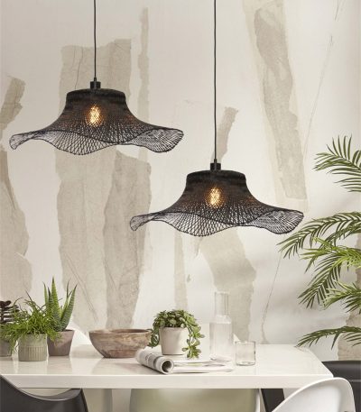 STROPNA VISEĆA LAMPA Ibiza L 65x20,black.2