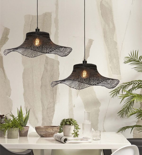 STROPNA VISEĆA LAMPA Ibiza L 65x20,black.2