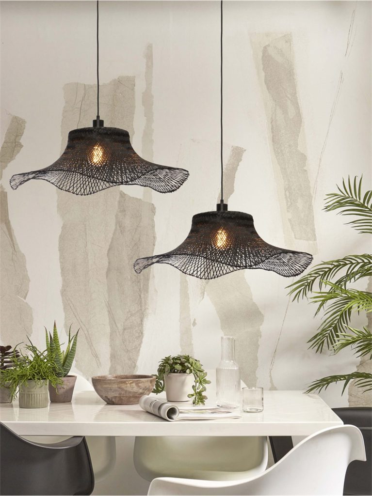 STROPNA VISEĆA LAMPA Ibiza L 65x20,black.2