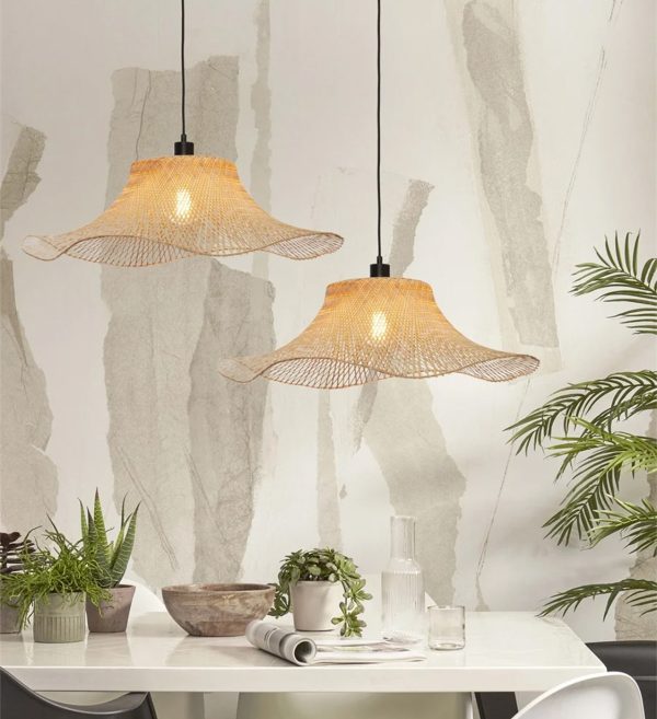 STROPNA VISEĆA LAMPA Ibiza L 65x20,nat.2