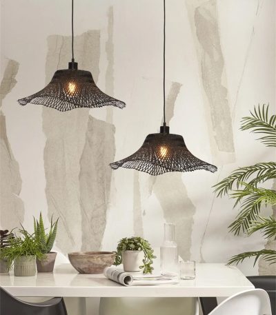 STROPNA VISEĆA LAMPA Ibiza S 50x15, black.2