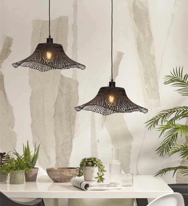 STROPNA VISEĆA LAMPA Ibiza S 50x15, black.2