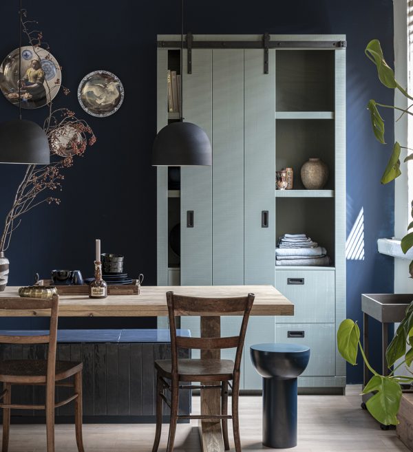 Slide barn cabinet rough sawn pine soap 1