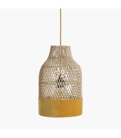 Suave lamp bottle yellow