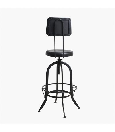 Vintage mango machinist bar stool black top 6