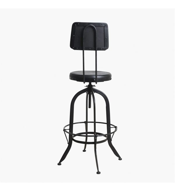 Vintage mango machinist bar stool black top 6