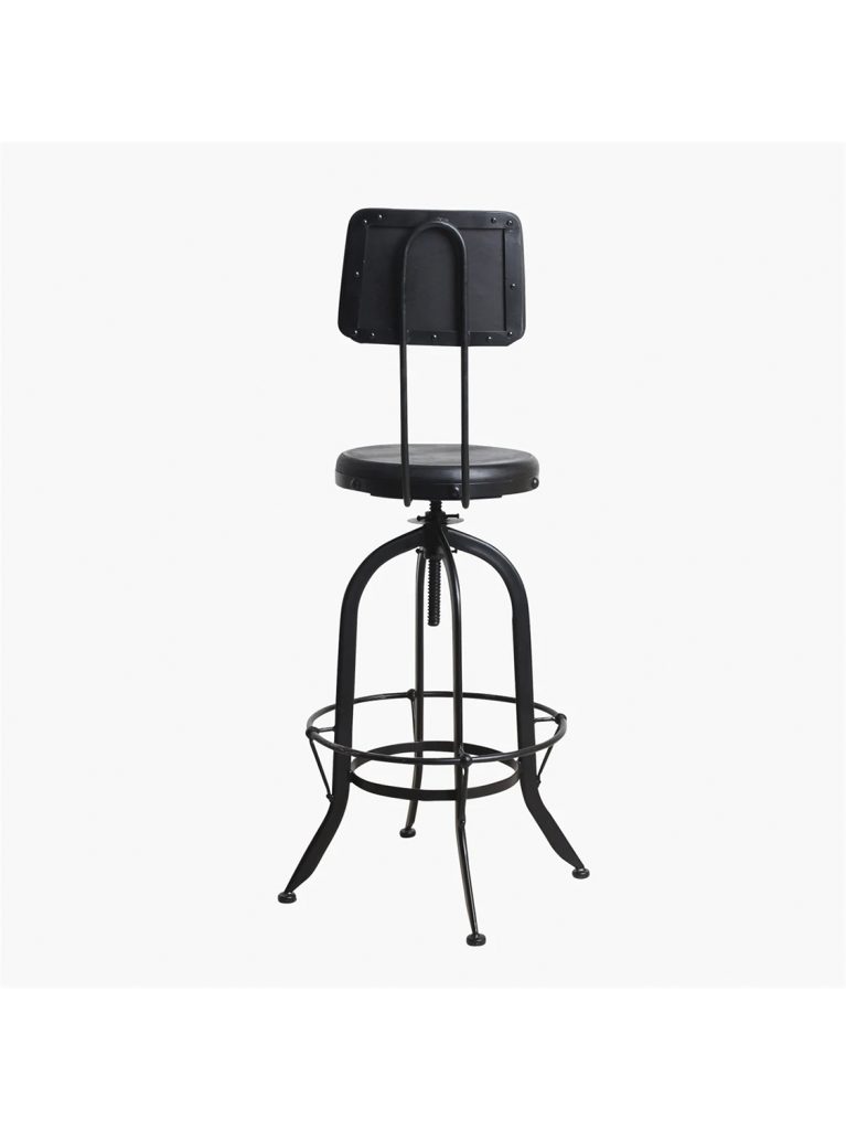 Vintage mango machinist bar stool black top 6