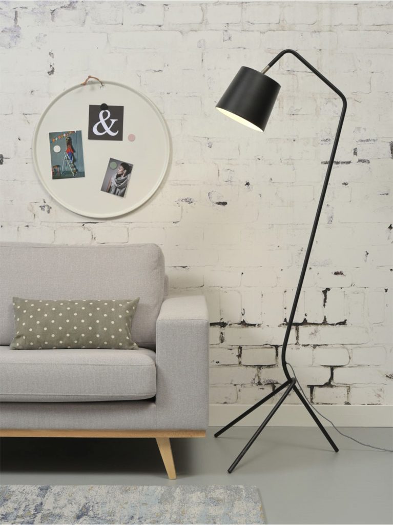 Floor lamp iron Barcelona, black