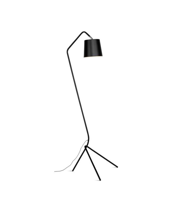 Floor lamp iron Barcelona, black.1